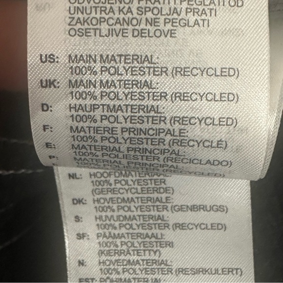 Adidas Polar Fleece Skirt Black White Stripe - Picture 7 of 7